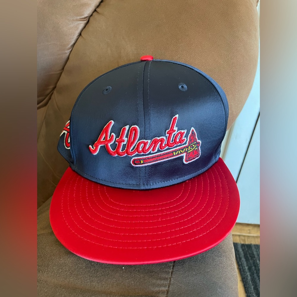Atlanta Braves New Era MLB fitted satin hat 7 3/8